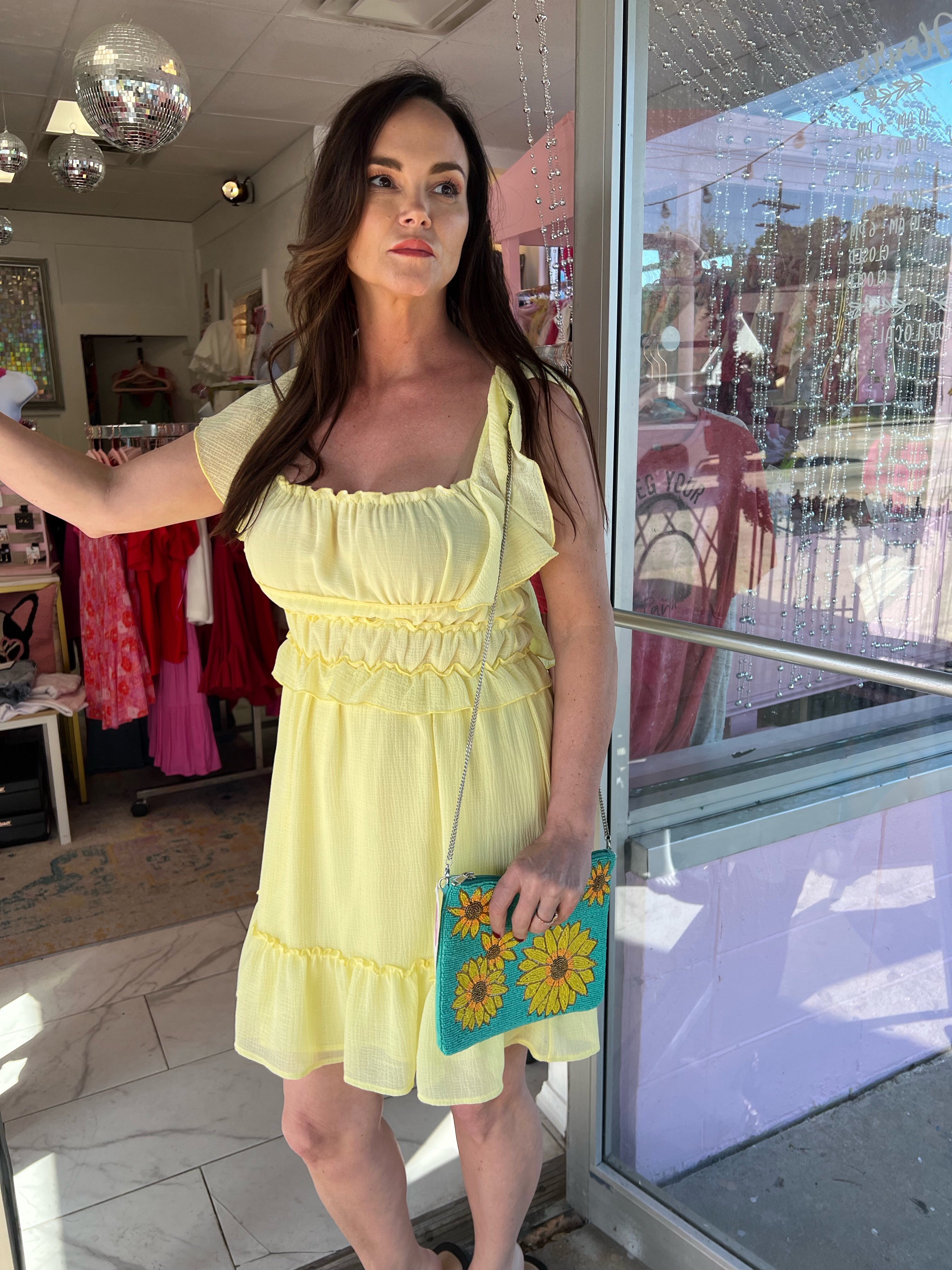 pastel mini dress